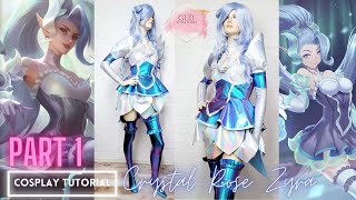 CRYSTAL ROSE ZYRA COSPLAY TUTORIAL PART 1 cosplay anime sewing [upl. by Ahseket410]