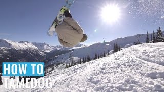 How To Tamedog On A Snowboard [upl. by Macnair]