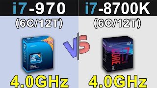 i7970 40GHz vs i78700K  IPC Comparison [upl. by Tiras]