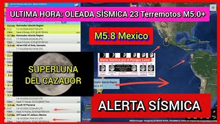 🔥 OLEADA SÍSMICA 23 SISMOS M50 TIEMBLA COLIMA M58 ALERTA SÍSMICA CHILE Y MÉXICO [upl. by Anees454]