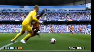 Joe Hart EPIC dribble vs Hull [upl. by Enneira]