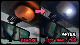 Installing led roof light 🔥 how to change car roof lamp interior light change [upl. by Nahshun]