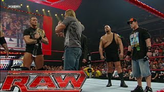 Randy Orton John Cena Triple H Big Show amp Etc… Segment Before WrestleMania RAW Mar 242008 [upl. by Asiaj90]