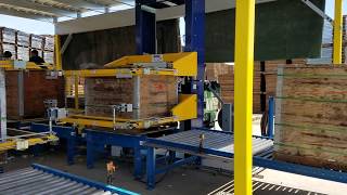 Polychem OMS Dual Horizontal Strapping Machine  Tomato paste [upl. by Willis]