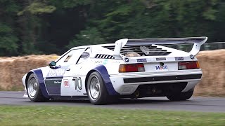 BMW M1 Procar with Straight Pipes Pure Sound Flatout at Goodwood Festival of Speed [upl. by Germano]