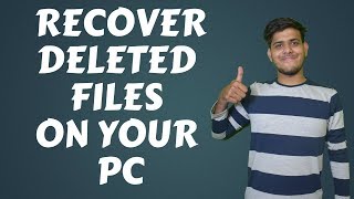 Recover Deleted Games and Files on Your PC in Hindi [upl. by Aigneis161]