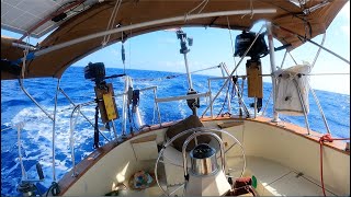 Skipjack Sailing 121 740 nm solosail Marathon Florida to Placencia Belize [upl. by Enaud]