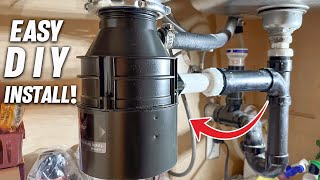 How To Install A Garbage Disposal For The First Time InSinkErator Badger Universal Series DIY [upl. by Ecienahs515]