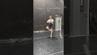 PREGNANT FOUETTES🤰😱 pregnant ballerina ballet funnyshort mama pointeshoes dancer dance [upl. by Nnylyahs]