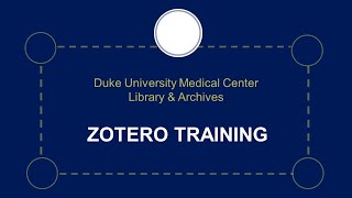 Getting Started with Zotero [upl. by Gianina]