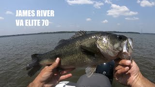 James River VA Elite 70 Bass Tournament [upl. by Ambrosius]