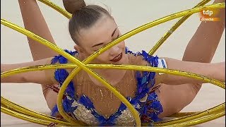 2018 European Rhythmic Gymnastics Championships  Groups 5 Hoops Final  Junior Award Ceremony [upl. by Brennen125]