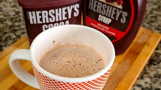 How to Make Hersheys Hot Chocolate Milk  Hersheys hot chocolate milk recipe [upl. by Annoynek]