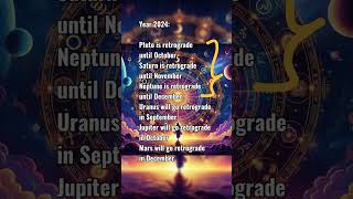 Personal BirthChart in Profile  Planet Retrogrades 2024 astrology horoscope retrogrades saturn [upl. by Aihsekat]