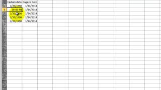 Excel 2010 Norsk  Datoer i Excel  Nybegynnere  Del 1  Formatere datoer [upl. by Araj]