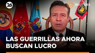 Las guerrillas ahora buscan lucro no ideología según almirante colombiano  Reuters [upl. by Savihc]