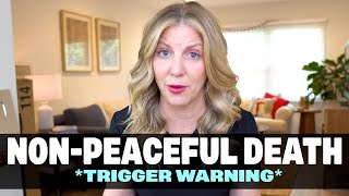 NonPeaceful Death in Hospice Care Trigger Warning Actively Dying Footage [upl. by Sennahoj]