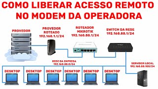 COMO LIBERAR ACESSO REMOTO NO MODEM DA OPERADORA PARA O SEU ROTEADOR MIKROTIK  CONTATO PARA SUPORTE [upl. by Arracot]