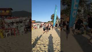 Festa na praia em Canasvieiras floripa beach beachvibes [upl. by Nikral]