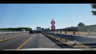 Italia Autostrada dei Giovi A7 Gropello Cairoli Pavia Sud Dorno Corana Casei Gerola Tortona [upl. by Fletch569]