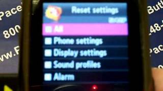 Samsung SGHt819  Erase Cell Phone Info  Delete Data  Master Clear Hard Reset [upl. by Nwahsit247]