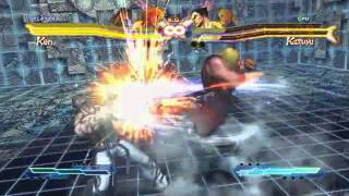 Kens Super Art and Cross Assault in Street Fighter X Tekken [upl. by Ahsenar]