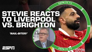 Liverpool vs Brighton was a NAILBITER at the end  Steve Nicols reaction  ESPN FC [upl. by Flight]