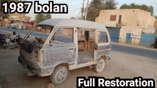 Suzuki bolan restoration 1987 model episod 1 [upl. by Yrrab]