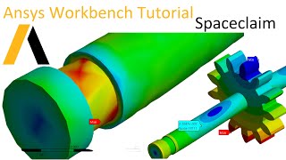 Static structural analysis in ansys workbench  Spaceclaim Tutorial  Ansys 2022 Student [upl. by Abehs812]