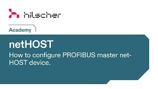 netHOST PROFIBUS  Commissioning [upl. by Brie]