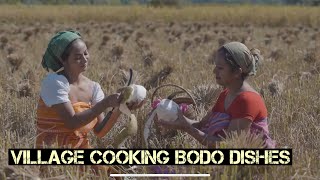 Village cooking I Traditional Bodo Dishes I Helina Daimary  Barsha Rani Basumatary [upl. by Nerdna]