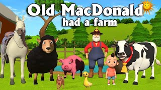 Old MacDonald Had A Farm  Nursery Rhymes amp Kids Songs [upl. by Ariada]