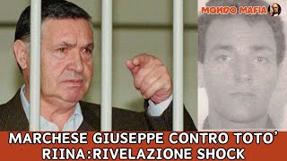 RIVELAZIONE DI GIUSEPPE MARCHESE Sono stato costretto da Totò Riina a fare [upl. by Nehgaem]