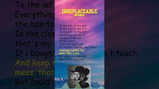 Beyoncé  Irreplaceable Lyrics shorts [upl. by Hoskinson]