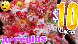 Arreglos de Globos con Peluches y Chocolates Tazas Osos Peluche para 14 de Febrero [upl. by Attenyw]