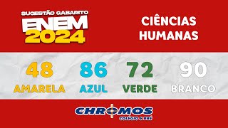 Gabarito ENEM 2024 CHROMOS  Prova Amarela Questão 48  Ciências Humanas [upl. by Attolrac]