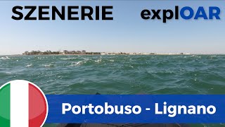 summer sun indoor rowing scenery  Italy  Adriatic Sea  Portobuso  Lignano  CCL [upl. by Noivaz]