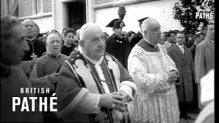 Pope John Joins Religious Procession To Open Lent 1960 [upl. by Doig124]