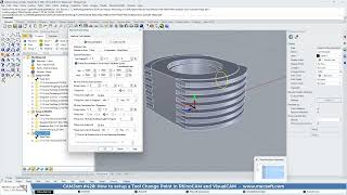 CAMJam 428 How to Setup a Tool Change Point [upl. by Ummersen]