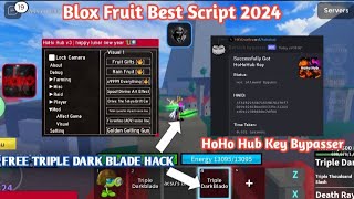 Roblox Hack  Blox Fruit HoHo Hub Script  Key Bypasser Full Tutorial  Best Script HoHo Hub [upl. by Tjaden690]