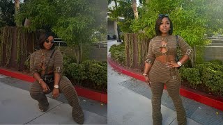 Reginae Carter Stuns in Edgy TwoPiece Look 🔥 Fans Can’t Get Enough [upl. by Allesiram]