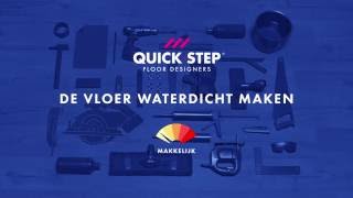 Een laminaatvloer helemaal waterdicht maken  QuickSteptutorial [upl. by Aztiram165]