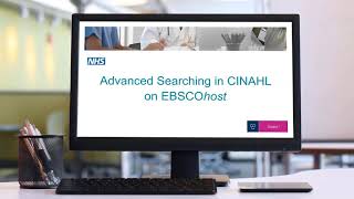 Advanced Searching in CINAHL on EBSCOhost [upl. by Rodrigo805]