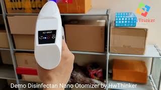 Demo Disinfectant Nano Atomizer DJ9527 by HwThinker [upl. by Eyahsal]