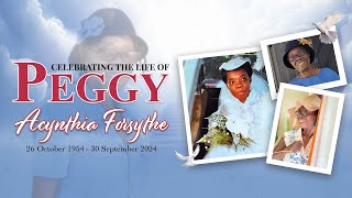 Thanksgiving Service for the Life of Acynthia Peggy Forsythe  Sunday November 3 2024  11 AM [upl. by Muhcon429]