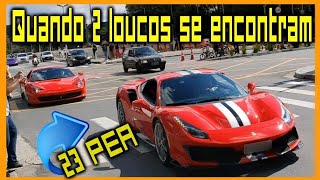 Ferrari chamou a outra varias jogadas de lado Nissan GTR e mais de 400 carros esportivos [upl. by Nerro]