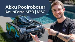 Das haben wir nicht erwartet Akku Poolroboter im Test  AquaForte M30 amp M60 [upl. by Elokkin]