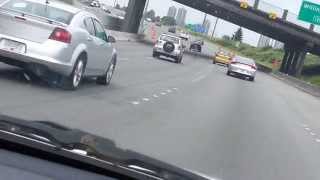 Family of four narrowly escaped an accident at Highway 1 Burnaby BC Canada 682013 [upl. by Narad686]