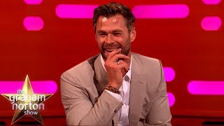 Chris Hemsworths Son Channels His Inner Thor  The Graham Norton Show [upl. by Leahcimnhoj]