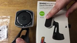 Scosche MagicMount Pro 2 MagSafe Magentic Phone Mount Car amp Home Review 3722 [upl. by Hewett]